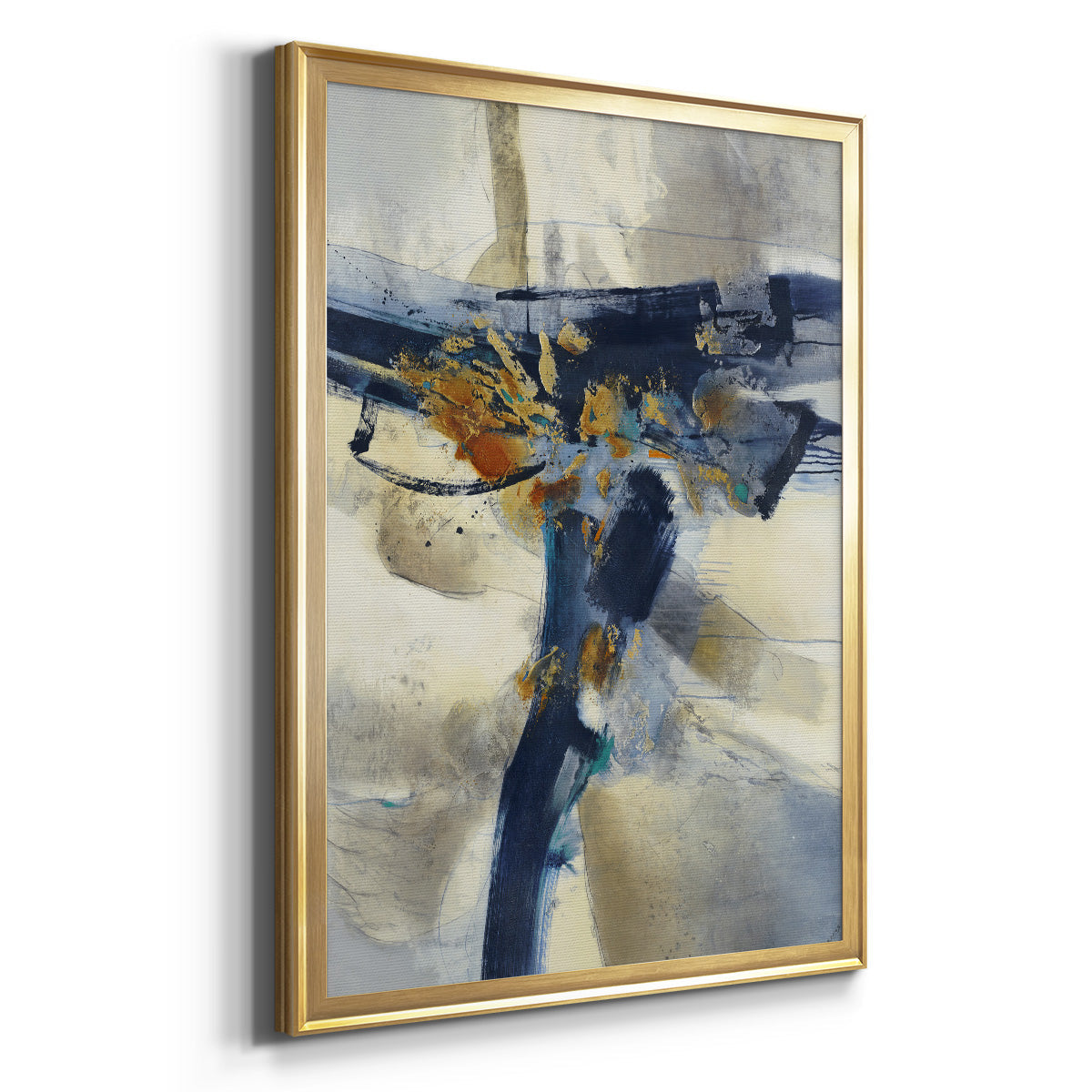 Blast - Modern Framed Canvas Print