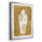 Golden Urn II - Modern Framed Canvas Print