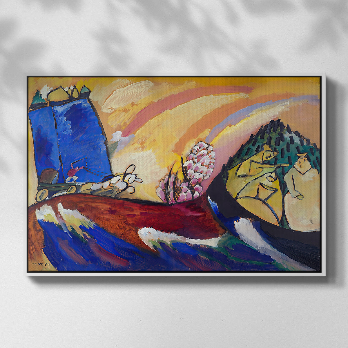 Painting with Troika, 1911 - Floater Framed Canvas Print