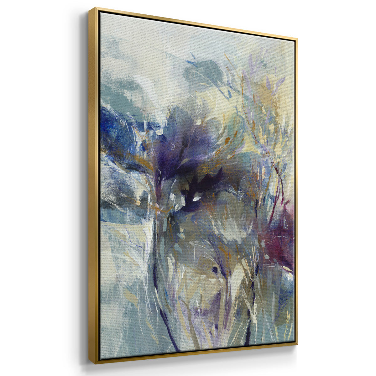 Meadow Saffron I - Framed Premium Gallery Wrapped Canvas L Frame - Ready to Hang