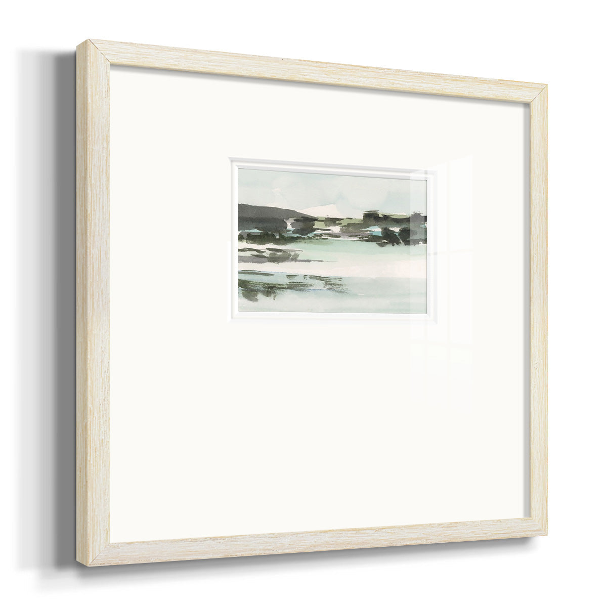 Turquoise Marsh II Premium Framed Print Double Matboard