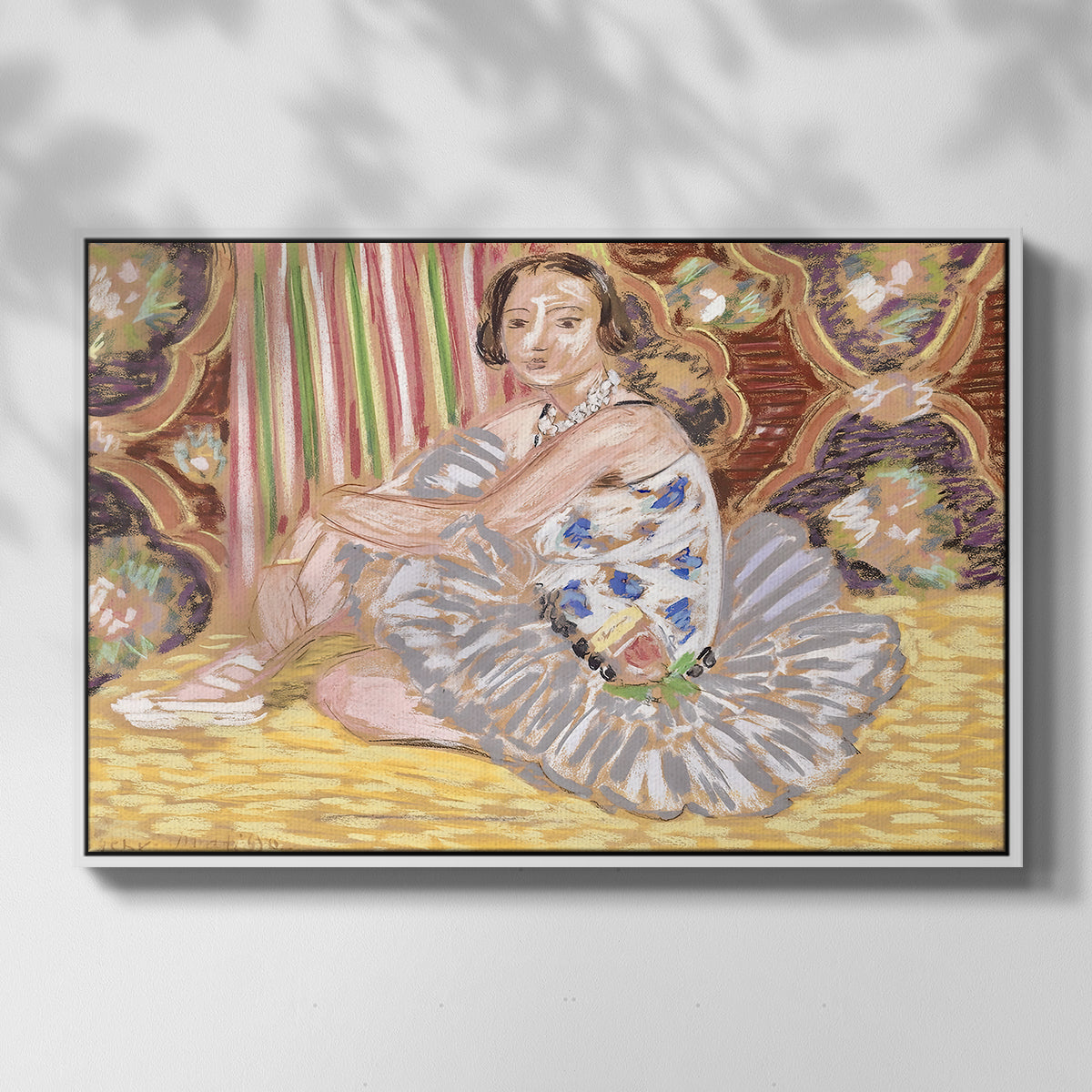 The Dancer (La danseuse), c. 1927 - Floater Framed Canvas Print