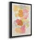 Warm Petals II - Modern Framed Canvas Print