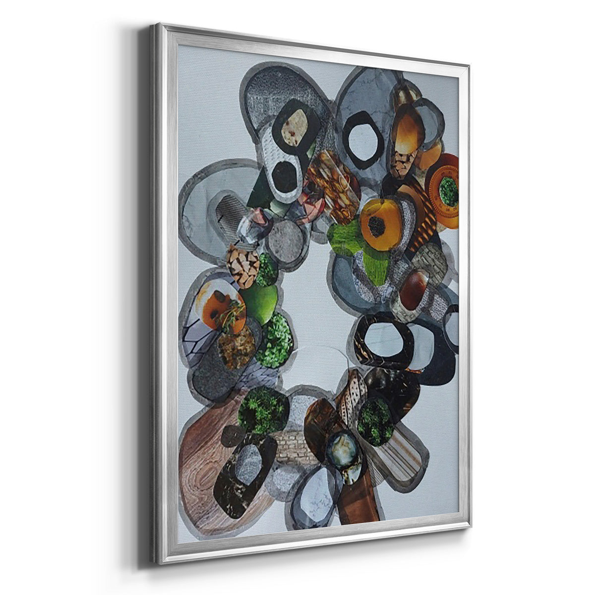 Amelia Island Stones - Modern Framed Canvas Print