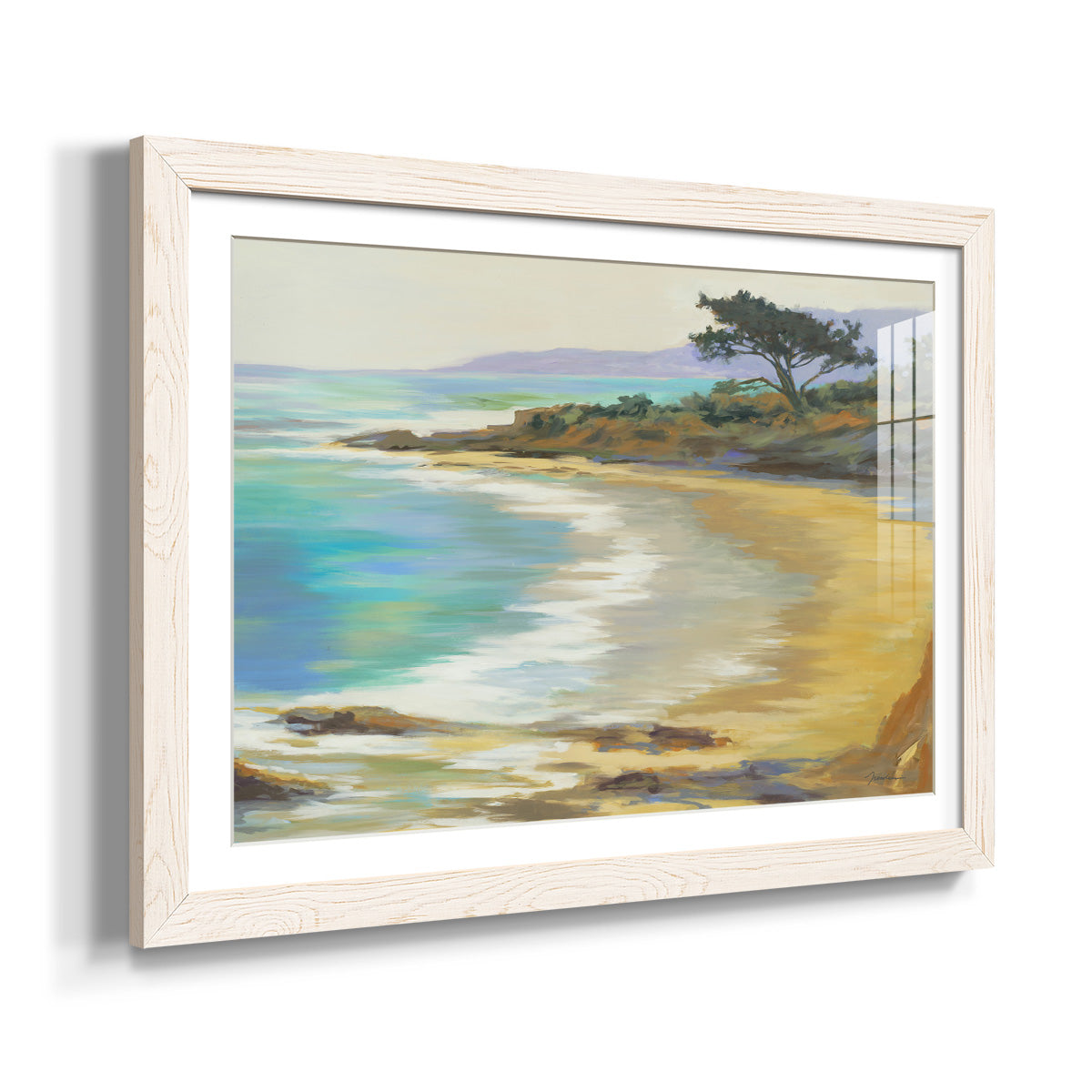 Rocky Point - Barnwood Framed Art Print