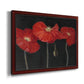 Poppy Trio I Premium Framed Canvas- Ready to Hang