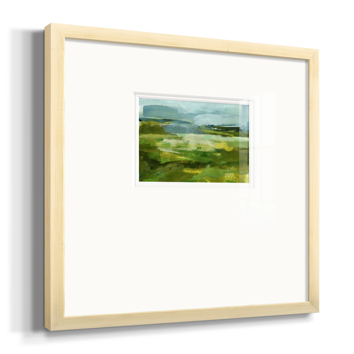 Emerald View I Premium Framed Print Double Matboard