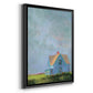 Blue Cape - Modern Framed Canvas Print