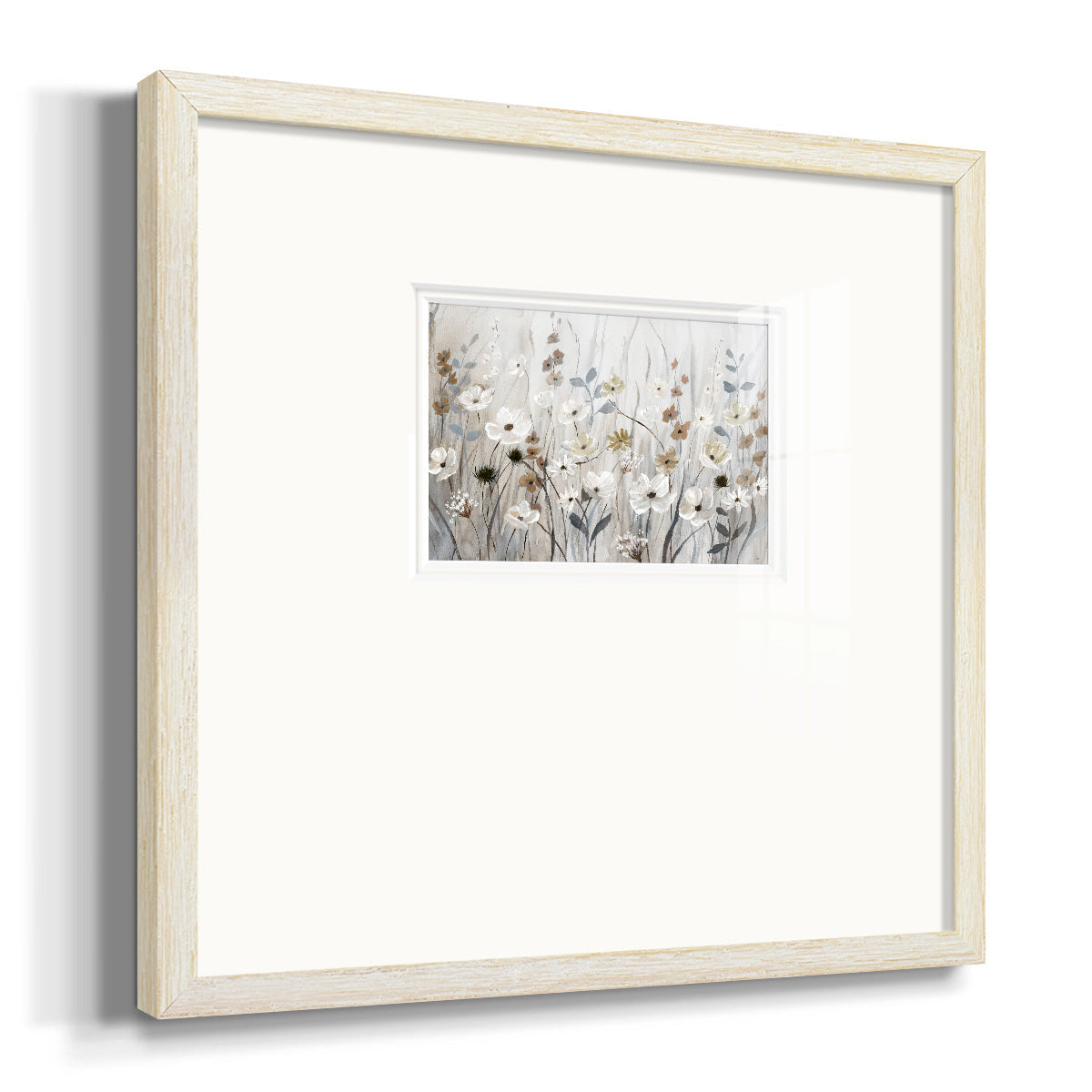 Misty Meadow Field Premium Framed Print Double Matboard