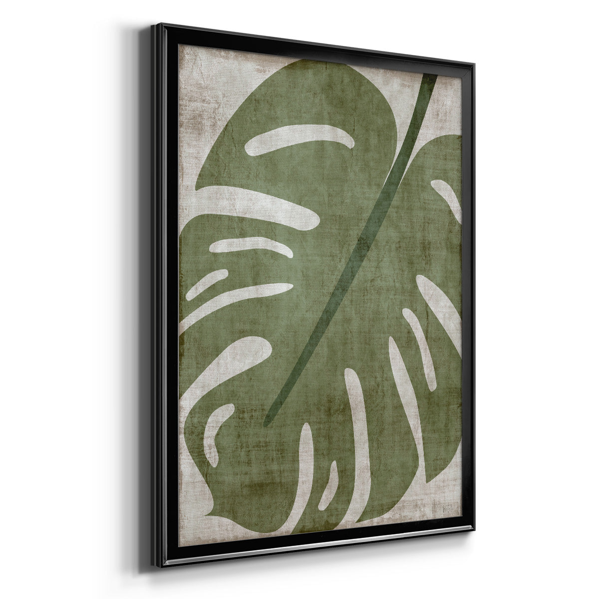 Island Greenery II - Modern Framed Canvas Print