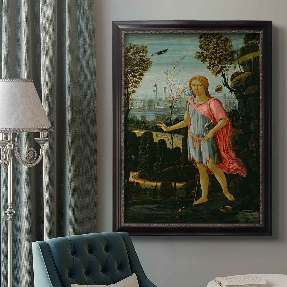 Saint John the Baptist - Ornate Framed Canvas Print