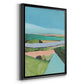 Bright Colored Countryside I - Modern Framed Canvas Print