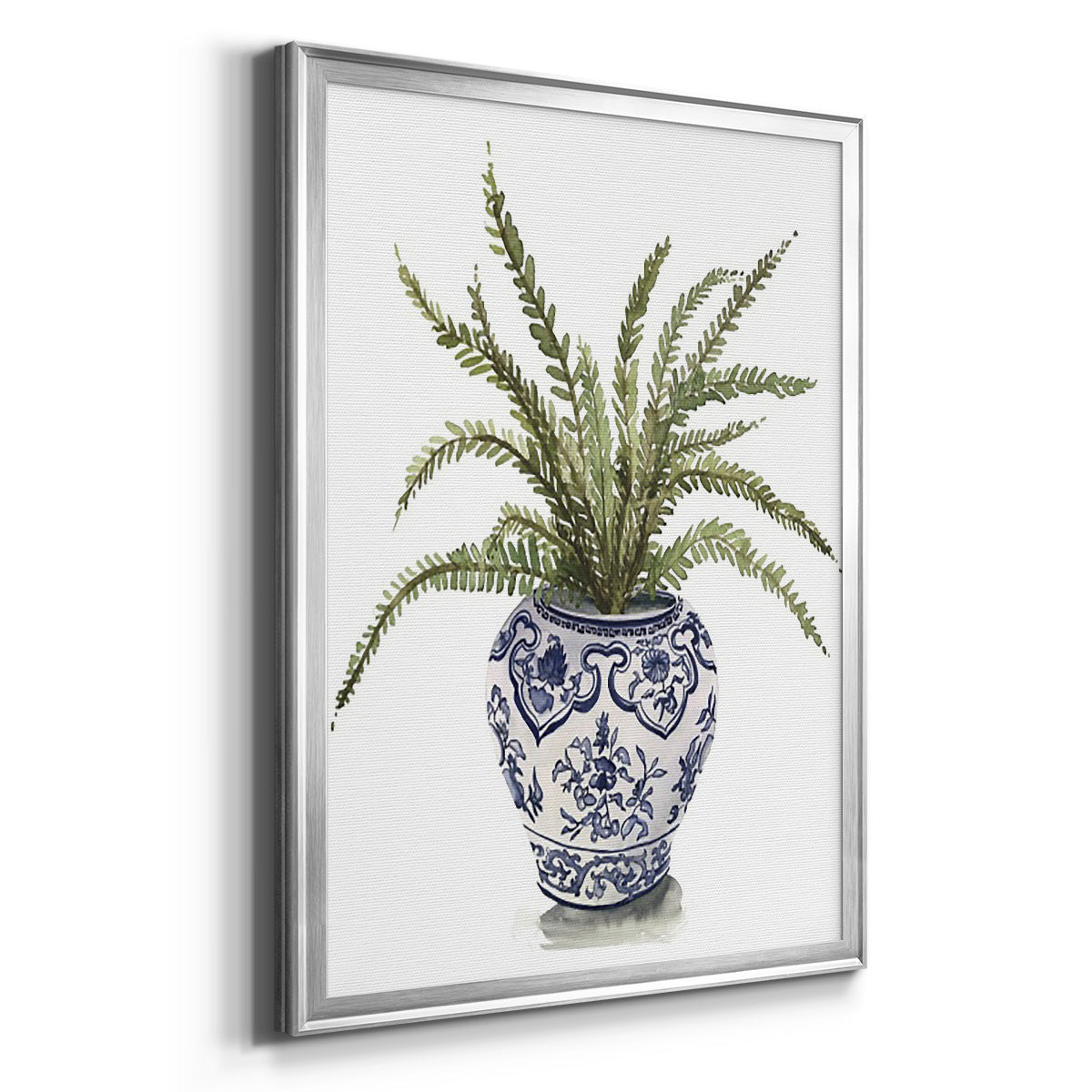 Fern House I - Modern Framed Canvas Print