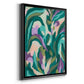 Jungle Wave I - Modern Framed Canvas Print