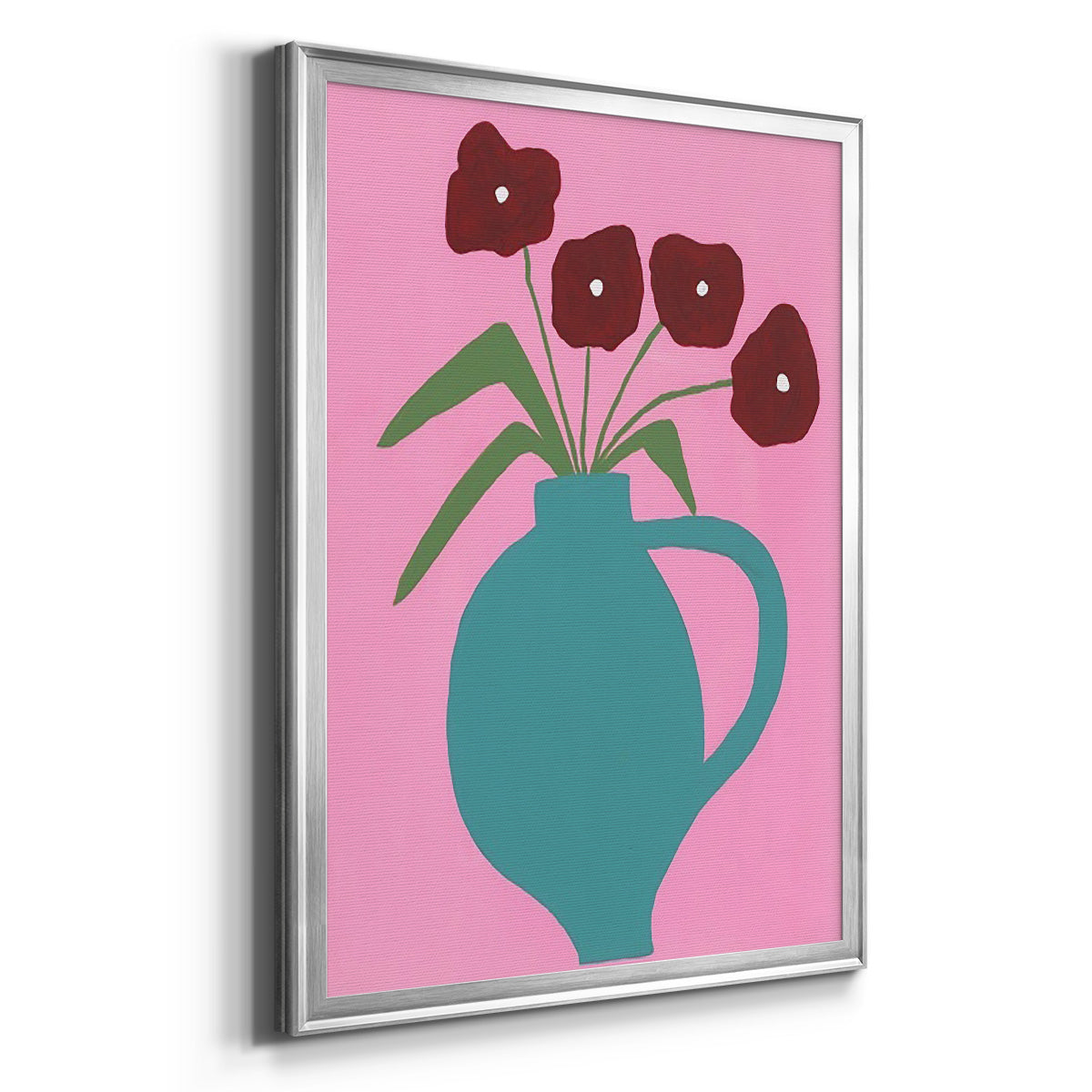 Modern Blooms IV - Modern Framed Canvas Print