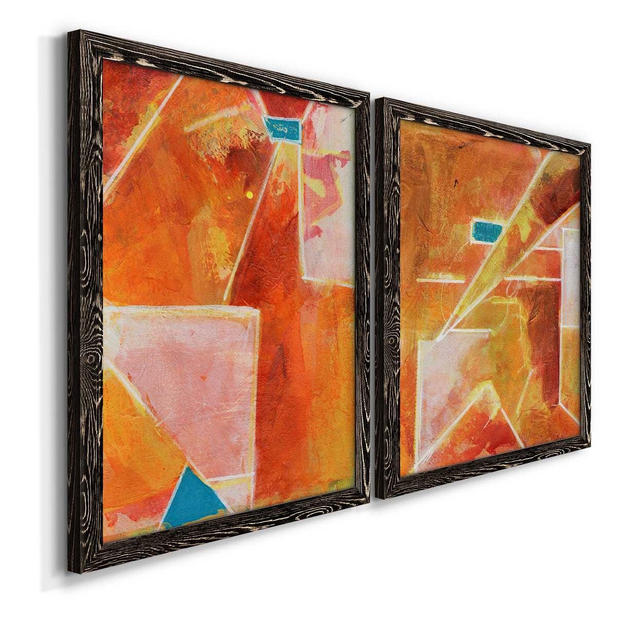 Primary Connection V - Premium Framed Canvas 2 Piece Set - Ready to Hang