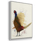 Pheasant Splash 3 - Framed Premium Gallery Wrapped Canvas L Frame 3 Piece Set - Ready to Hang