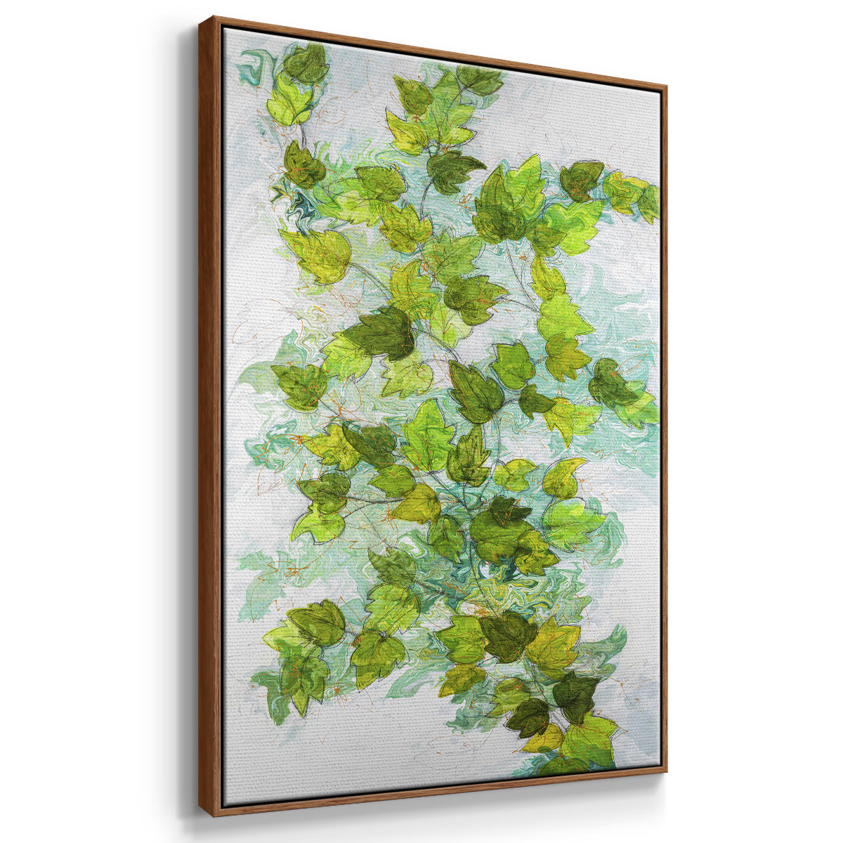 Ivy - Framed Premium Gallery Wrapped Canvas L Frame - Ready to Hang