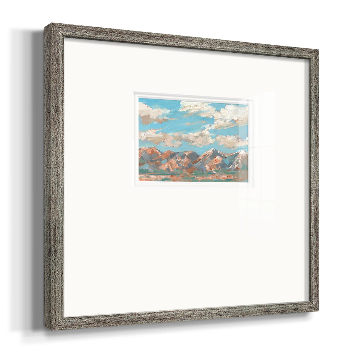 Pastel Western Vista I Premium Framed Print Double Matboard