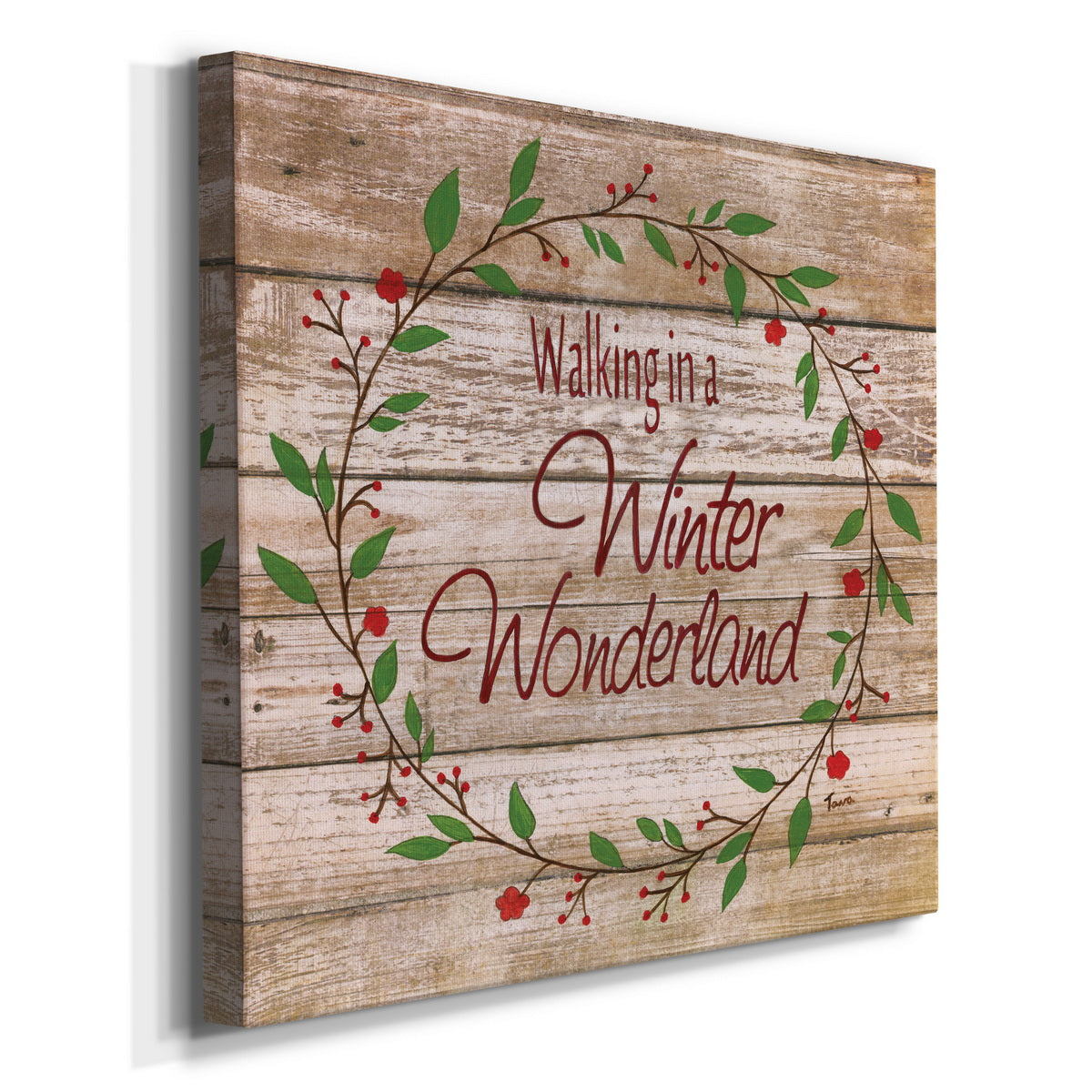 Winter Wonderland Wreath-Premium Gallery Wrapped Canvas - Ready to Hang