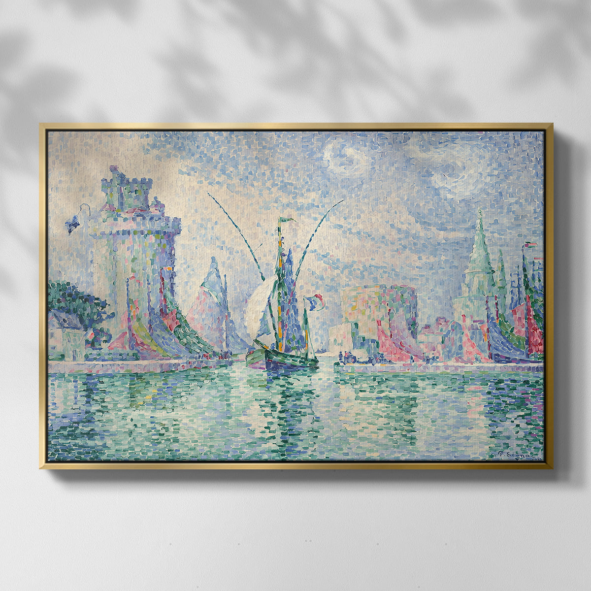 The Green Towers (Les tours vertes, la Rochelle), 1913 - Floater Framed Canvas Print