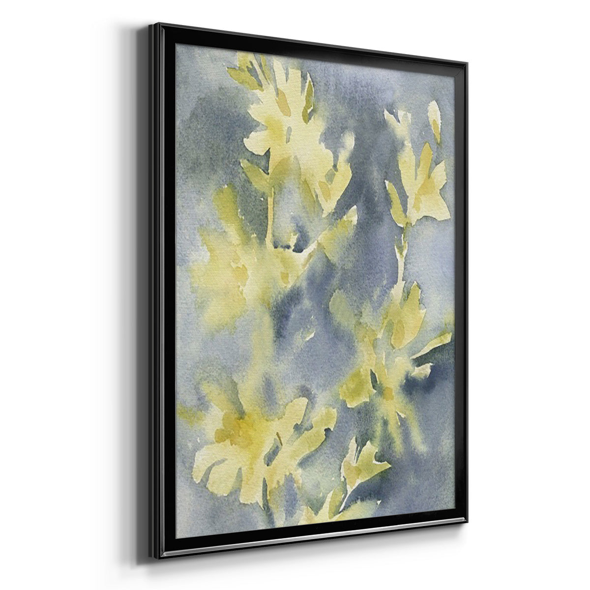 Forsythia Blooms II - Modern Framed Canvas Print