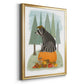 Raccoon On Pumpkin - Modern Framed Canvas Print