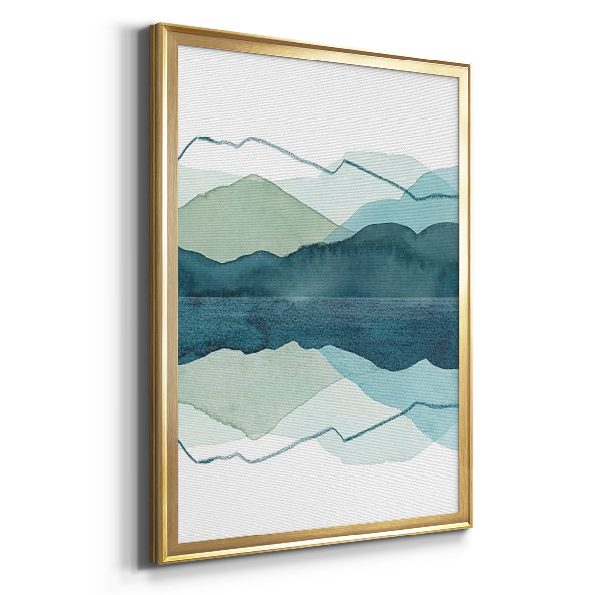 Icicle Range II - Modern Framed Canvas Print