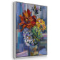Modern Bouquet - Floater Framed Canvas Print