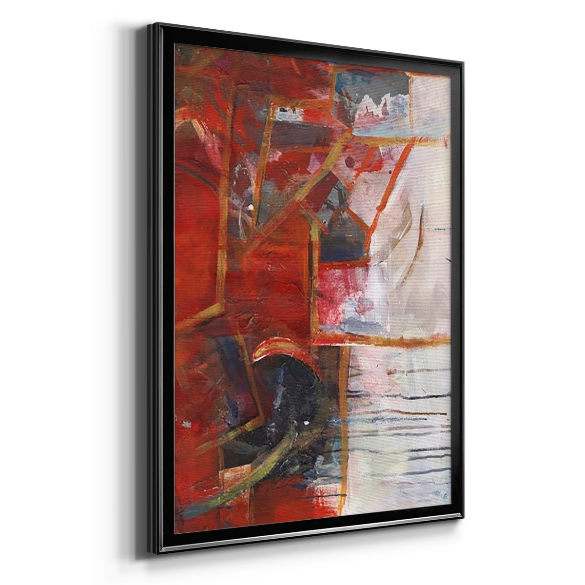 City Life IV - Modern Framed Canvas Print