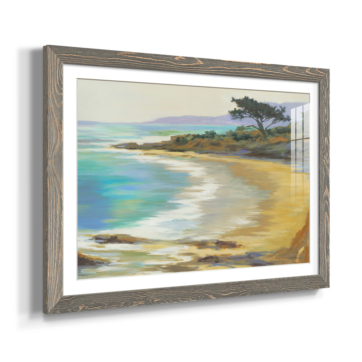 Rocky Point - Barnwood Framed Art Print