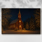 Warm Lantern Serenade of Evergreen - Canvas Art Print