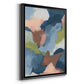 Soft Indigo Atmosphere II - Modern Framed Canvas Print