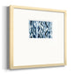 True Blue Wave II Premium Framed Print Double Matboard