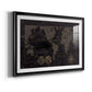 Black Gold Map - Modern Framed Art Print