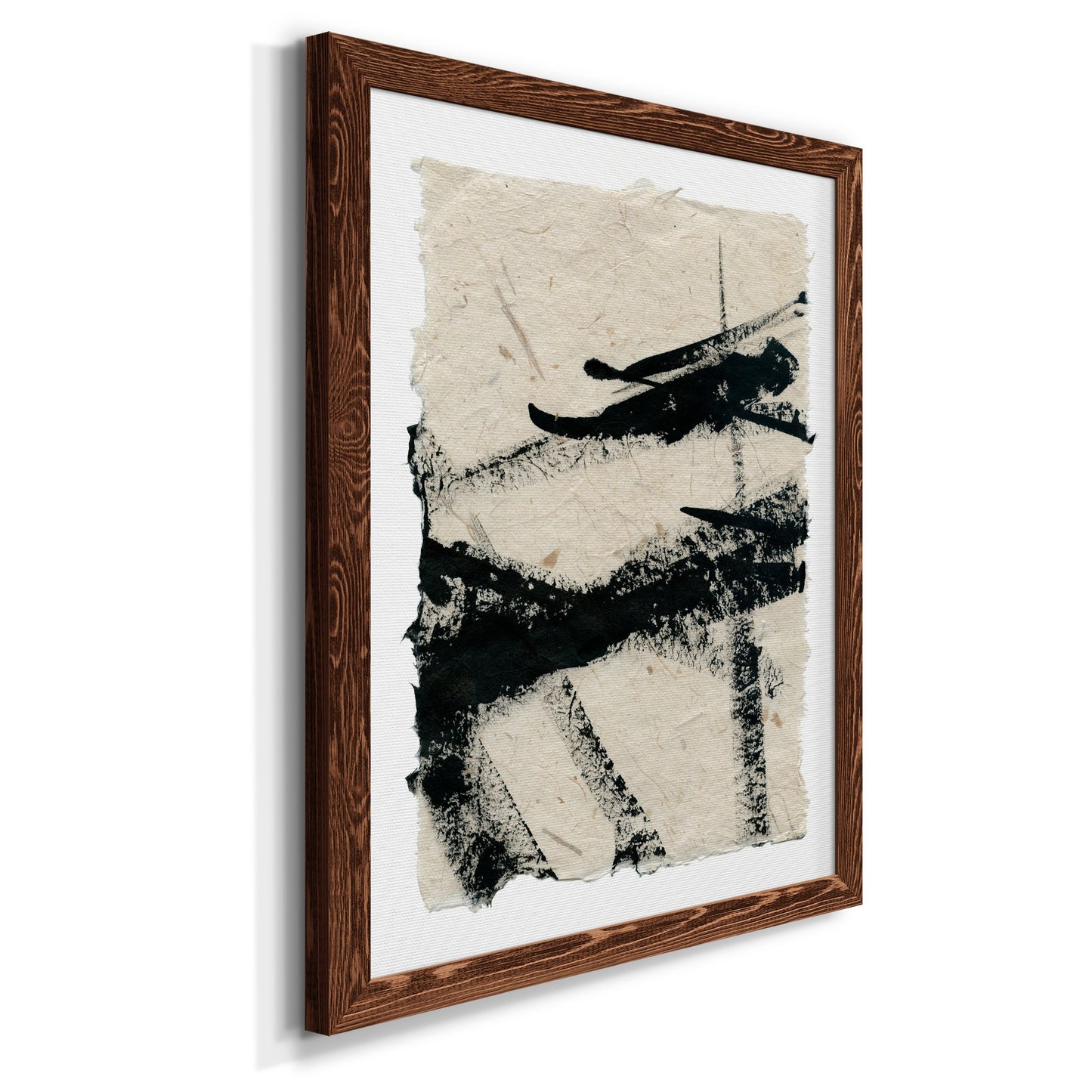 Lines Crossed II - Premium Canvas Framed in Barnwood - Ready to Hang