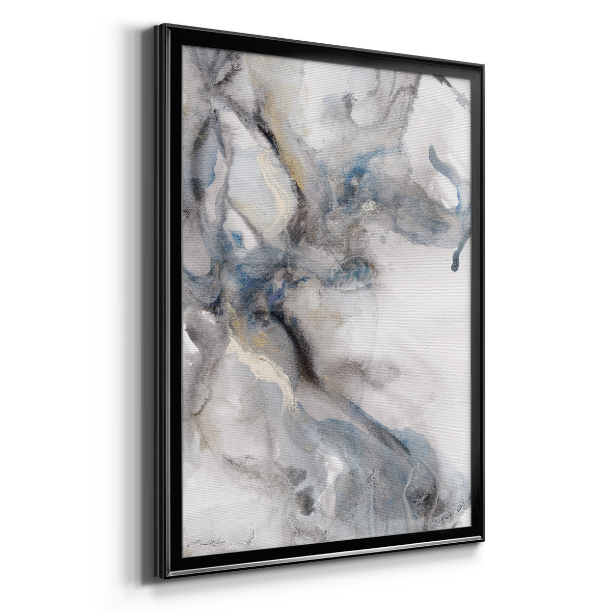 Marble Trance - Modern Framed Canvas Print