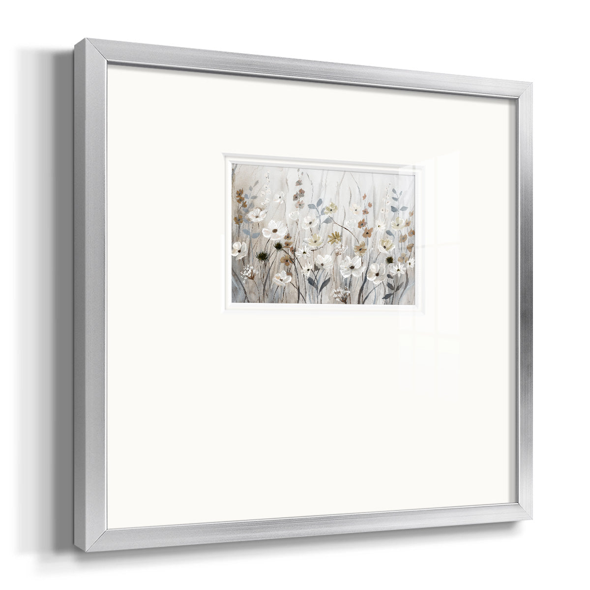 Misty Meadow Field Premium Framed Print Double Matboard