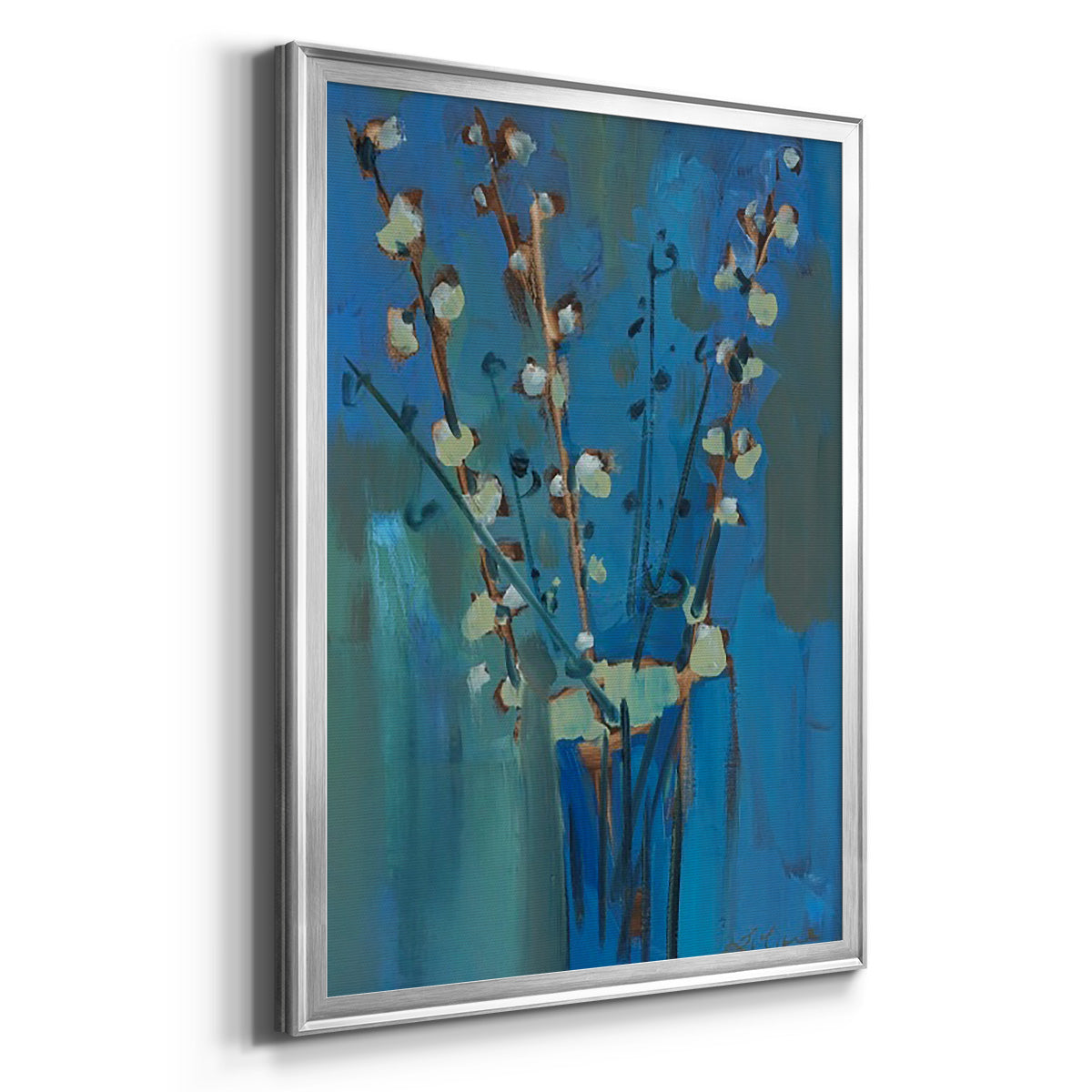 Winter Willow II - Modern Framed Canvas Print