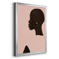 Pink Silhouette I - Modern Framed Canvas Print
