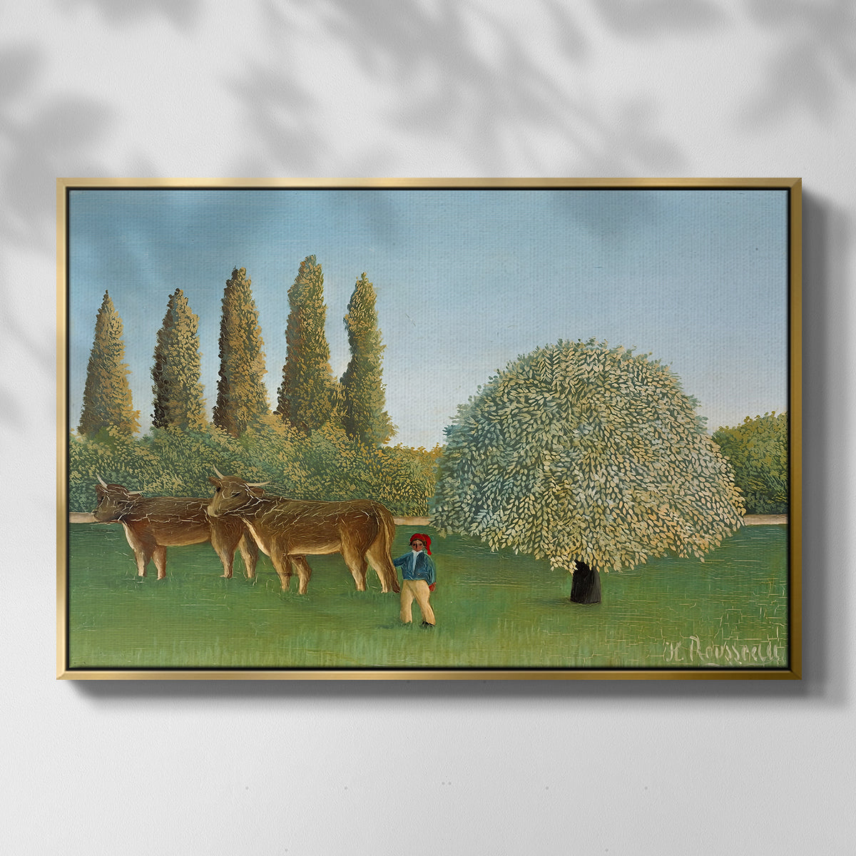 Meadlowland (The Pasture), 1910 - Floater Framed Canvas Print