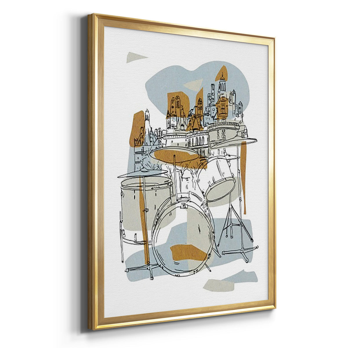 Rehearsal IV - Modern Framed Canvas Print