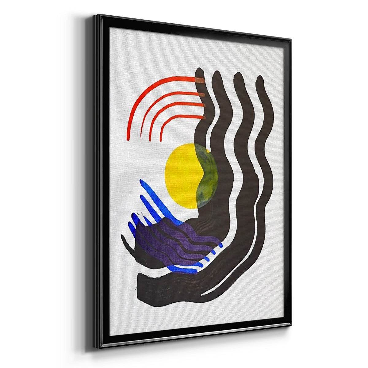 Shifting III - Modern Framed Canvas Print