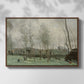 Washerwomen in a Willow Grove, c. 1871 - Floater Framed Canvas Print