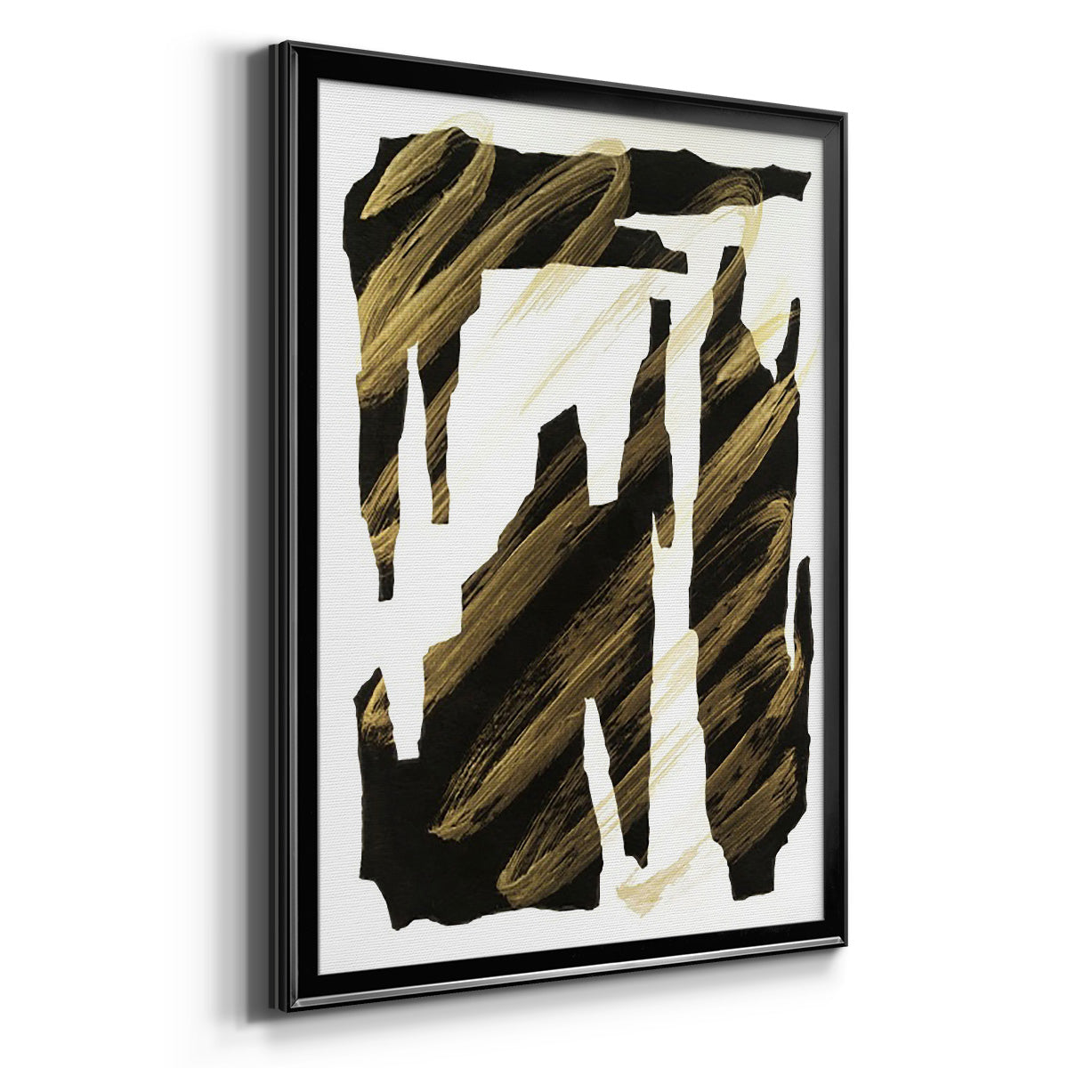 Onyx Obelisks IV - Modern Framed Canvas Print