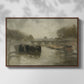 The Bridge (Le pont), 1895 - Floater Framed Canvas Print