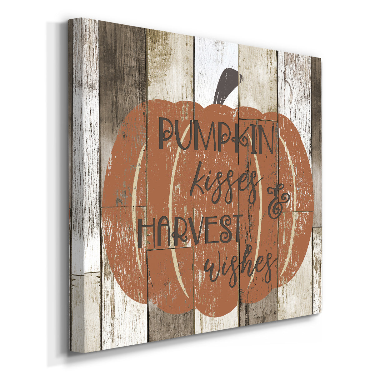 Pumpkin Kisses-Premium Gallery Wrapped Canvas - Ready to Hang