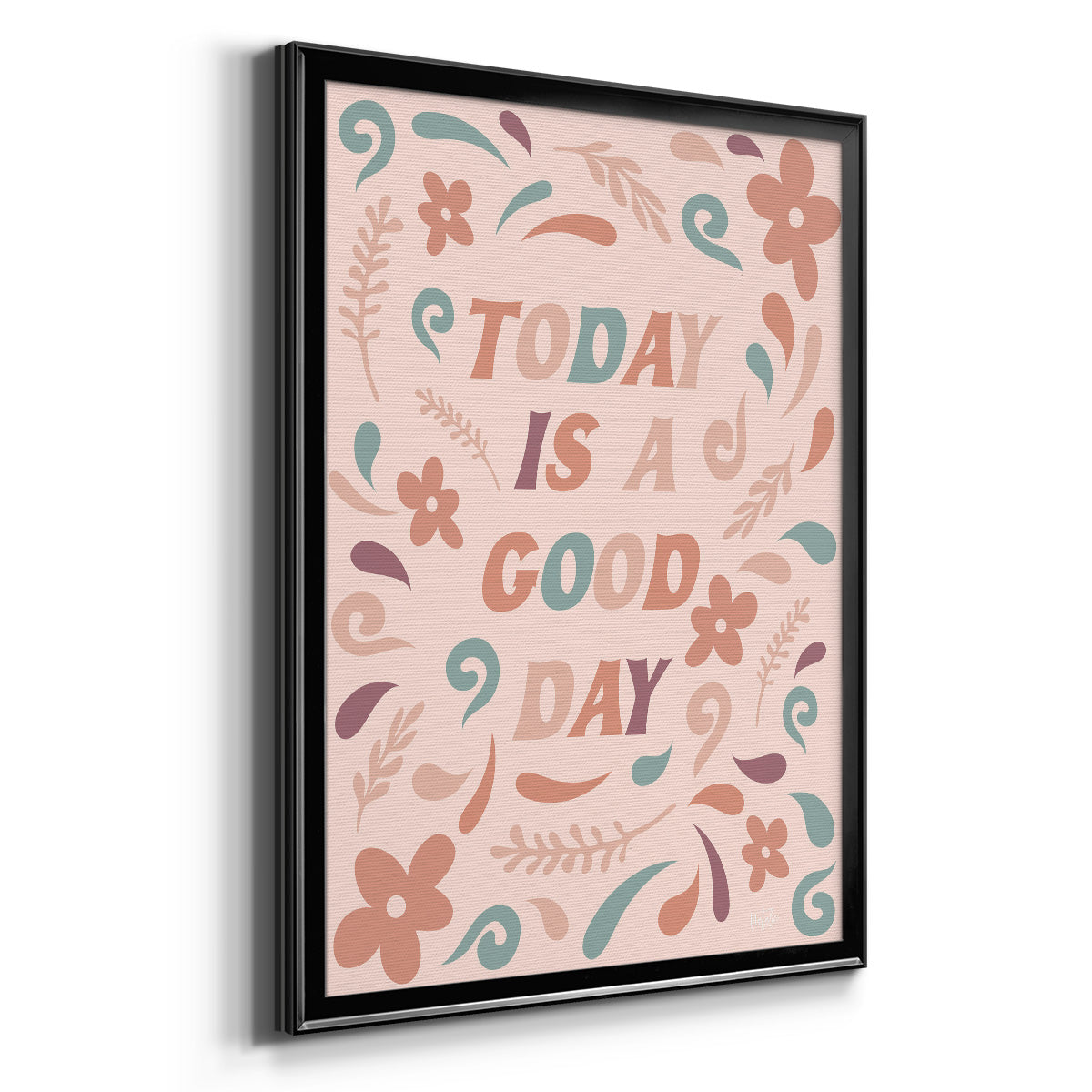 Today is a Good Day - Modern Framed Canvas Print