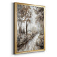 Into the Woods - Modern Framed Canvas Print