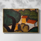 Landscape with Trees and Houses, c. 1905 - Floater Framed Canvas Print